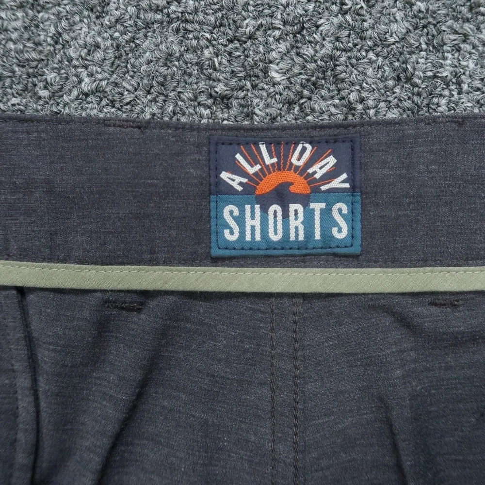 Faherty‎ Shorts Mens 40 Gray All Day Chino Stretch Zip Pocket Lightweight